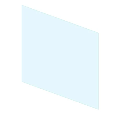 Fuldt endeglas på 400 mm